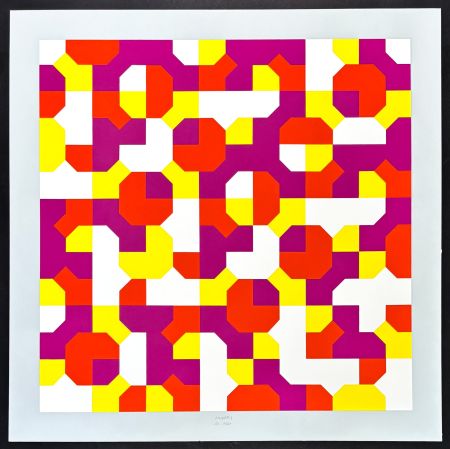 Сериграфия Munari - Bruno Munari (1907–1998) – Peano Curves – Screen print on Fabriano paper – 1991