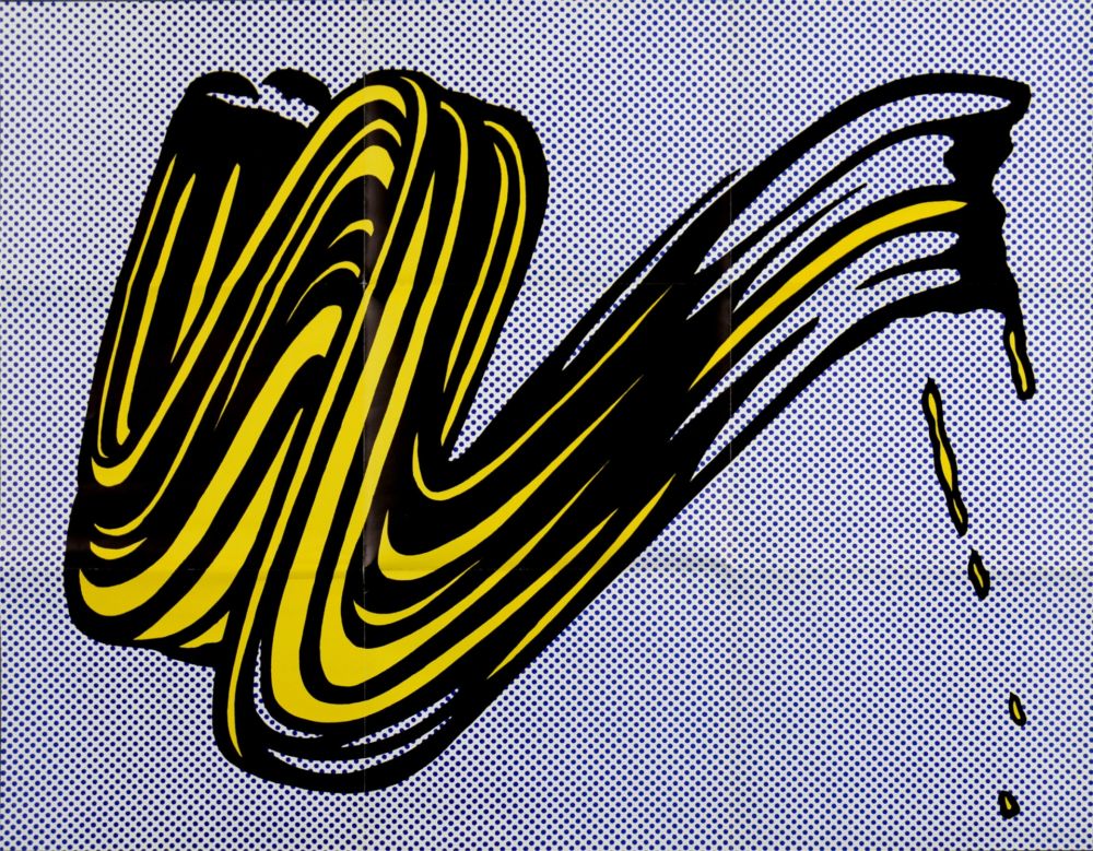 Литография Lichtenstein - Brushstroke, 1965 -  Castelli Mailer!