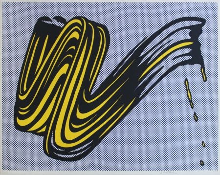 Сериграфия Lichtenstein - Brushstroke Corlett II 5