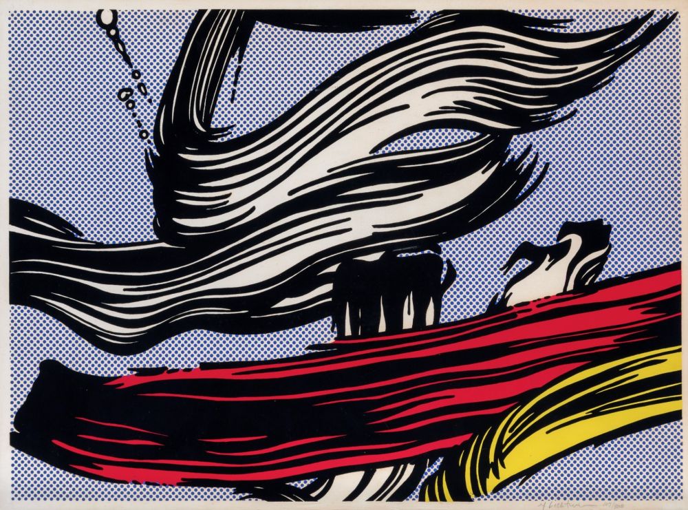 Сериграфия Lichtenstein - Brushstrokes