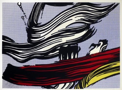 Сериграфия Lichtenstein - Brushstrokes