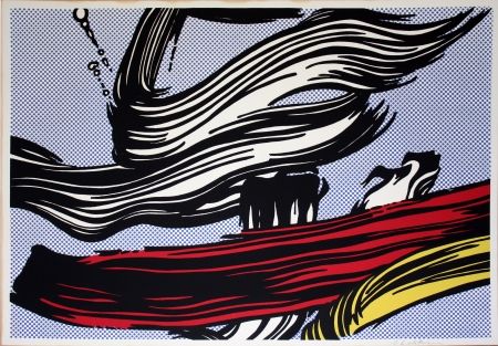 Литография Lichtenstein - Brushstrokes