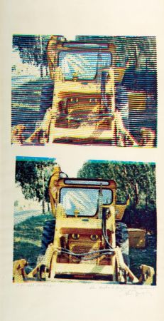 Сериграфия Jacquet - Bulldozer - 1968