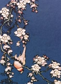 Фотографии Muniz - Bullfinch and weeping cherry from small flowers