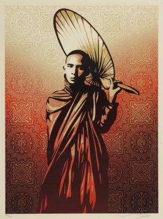 Сериграфия Fairey - Burmese Monk