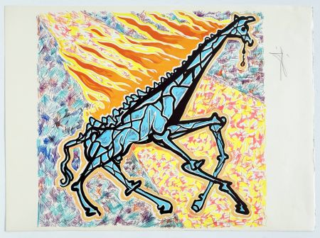 Литография Dali - Burning Giraffe