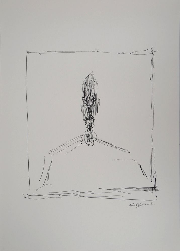 Литография Giacometti - Buste d'homme