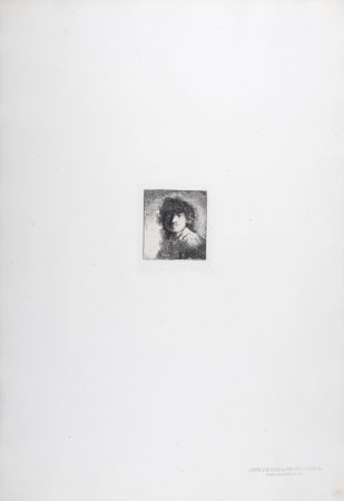 Фототипия Rembrandt - Buste d'homme a cheveux crépus