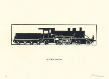Литография Brossa - Buster Keaton