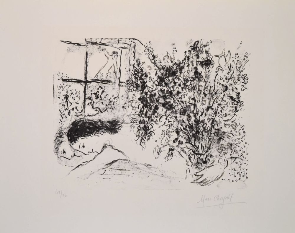 Литография Chagall - By the window - M624