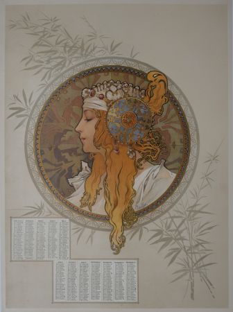 Афиша Mucha - Byzantine Heads / Blonde. 
