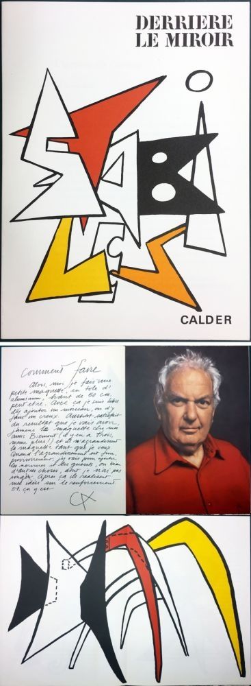 Иллюстрированная Книга Calder - CALDER. STABILES. Derrière le Miroir n° 141. 8 LITHOGRAPHIES ORIGINALES (1963)