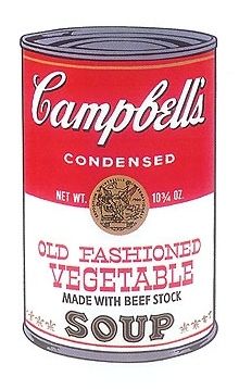 Сериграфия Warhol - Campbell’s Old fashioned Vegetable Soup