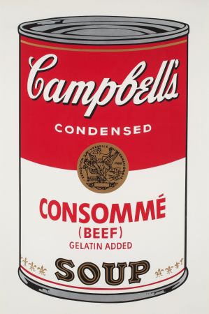 Сериграфия Warhol - Campbell`s Soup (Beef Consommé)