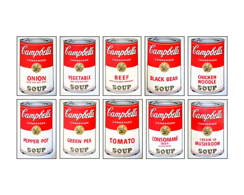 Сериграфия Warhol - CAMPBELL'S SOUP COMPLETE PORTFOLIO I (Sunday B. Morning edition)