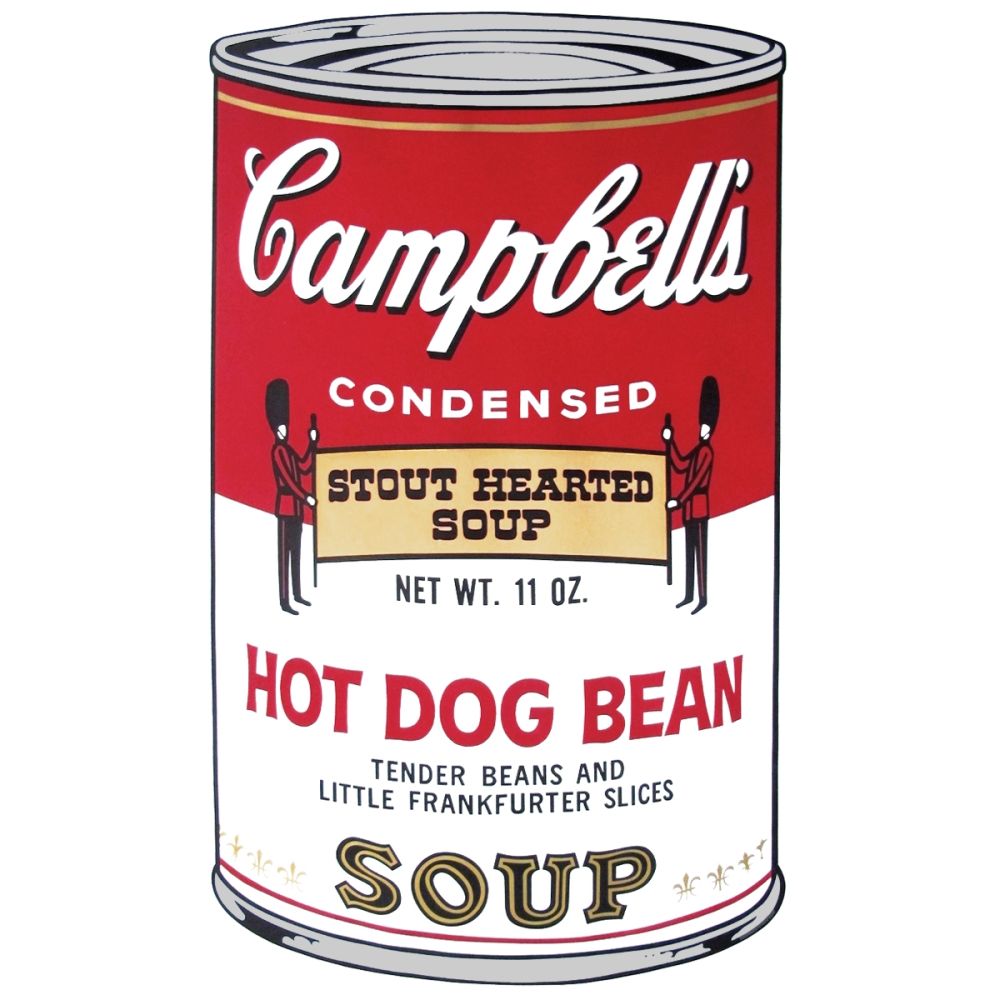 Сериграфия Warhol - Campbell's Soup: Hot Dog Bean