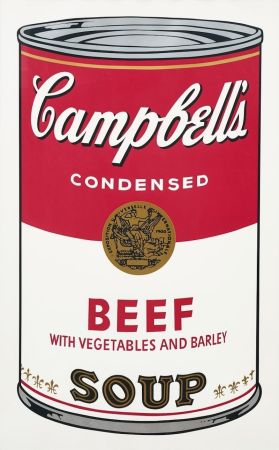 Сериграфия Warhol - Campbell's Soup I: Beef with Vegetables and Barley