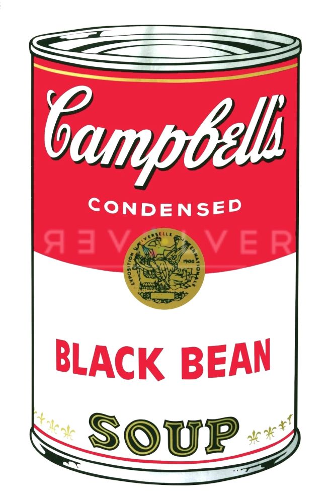 Сериграфия Warhol - Campbell's Soup I: Black Bean (FS II.44)