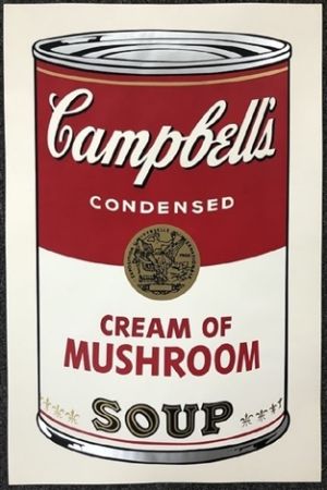 Многоэкземплярное Произведение Warhol - Campbell's soup I: Cream of Mushroom