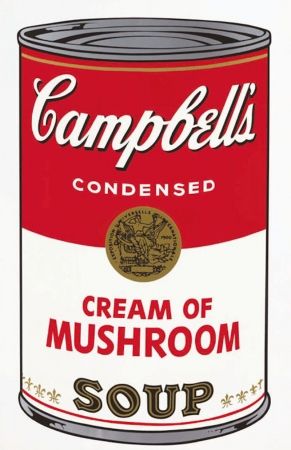 Сериграфия Warhol - Campbell's Soup I: Cream of Mushroom by Andy Warhol