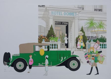 Литография Noyer - Cannes - Hôtel Gonnet