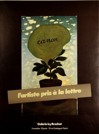 Гашение Magritte - Canon L 'artiste Pris à la Lettre