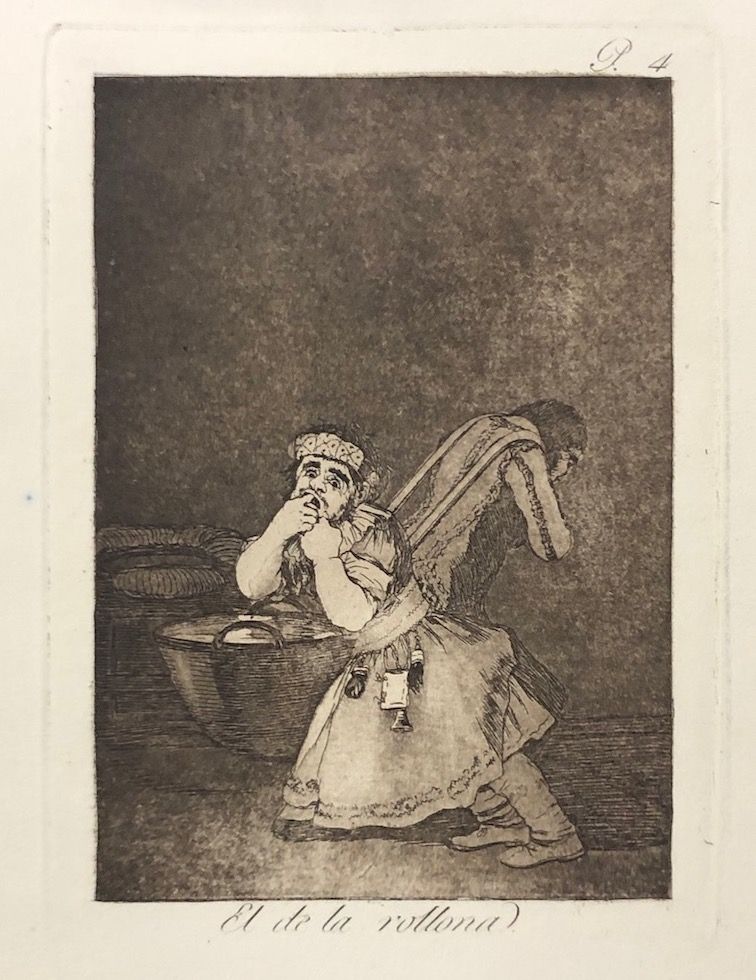 Офорт Goya - Capricho 4. El de la rollona