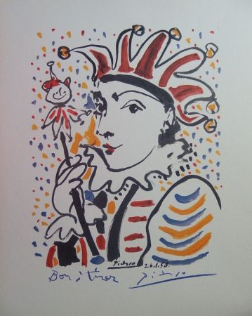 Литография Picasso - Carnaval : le fou