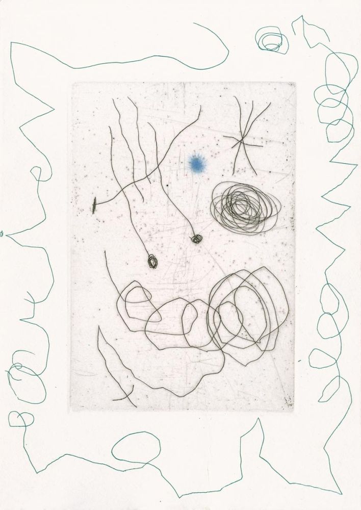 Офорт И Аквитанта Miró - Carte de voeux