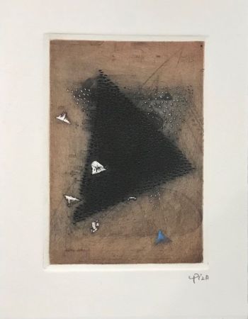 Гравюра Piza - Carte de Voeux - Galerie Michel (Paris) 