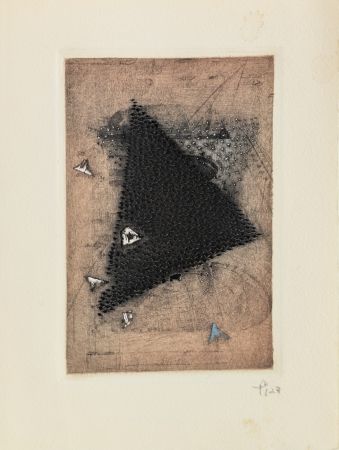 Гравюра Piza - Carte de Voeux - Galerie Michel (Paris) 