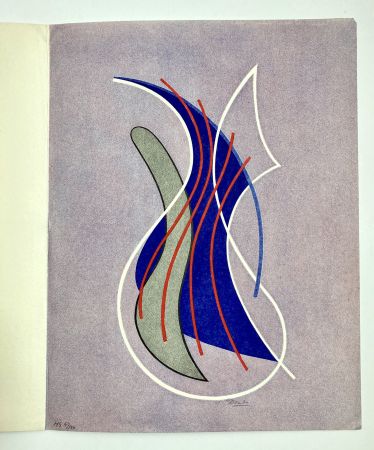Литография Domela - Carte de voeux, 1958