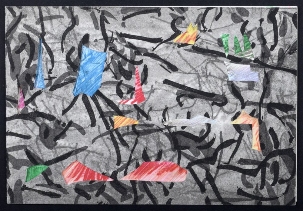 Офорт Riopelle - Carte de voeux, 1967