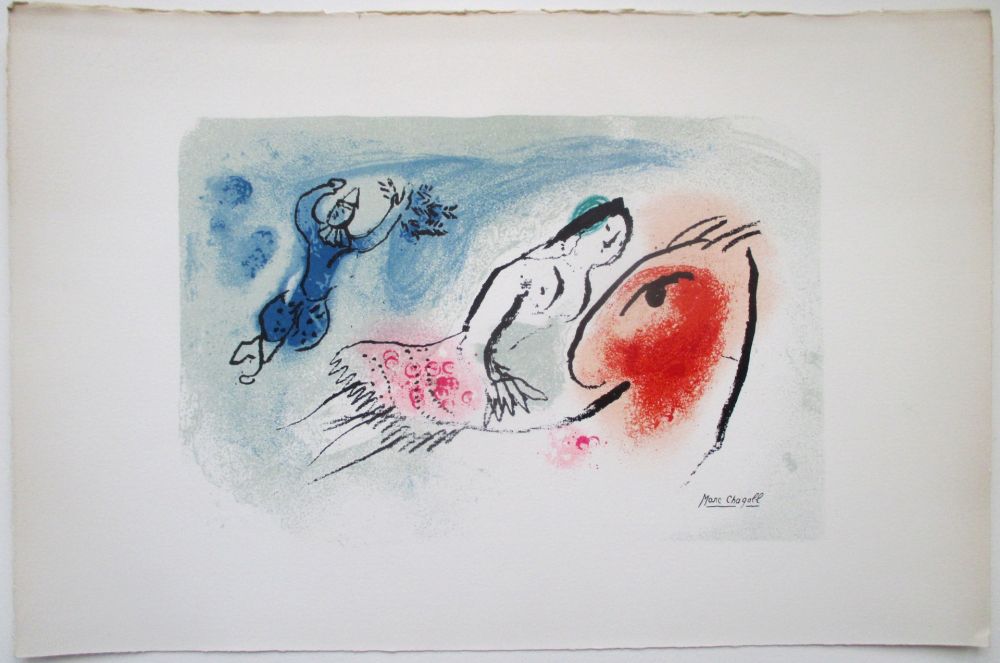 Литография Chagall - Carte de Voeux pour Aimé Maeght