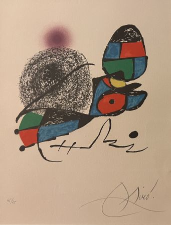 Литография Miró - Carte d'invitation ( M 1032 )