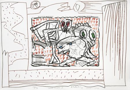 Гравюра Alechinsky - Carte mise à jour II