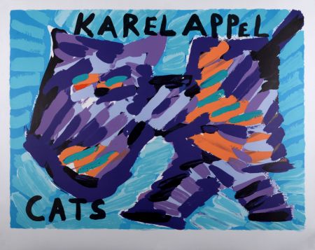 Литография Appel - Cats, 1978