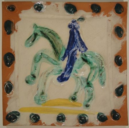 Керамика Picasso - Cavalier and horse / Cavalier et cheval