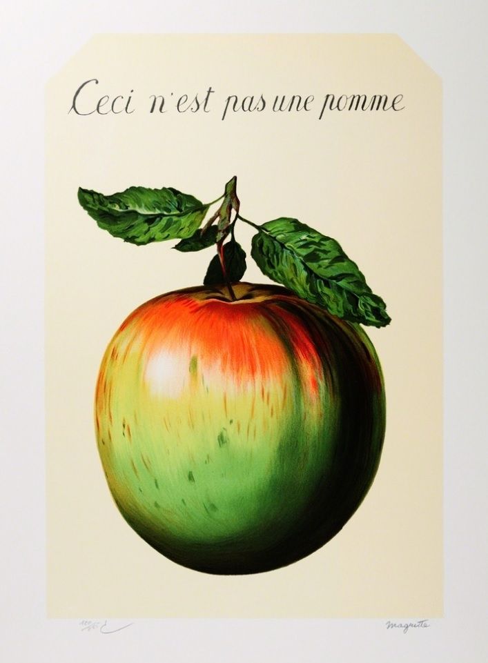 Литография Magritte - Ceci n'est pas une pomme