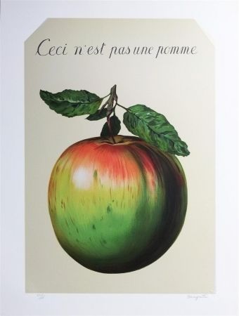 Литография Magritte - Ceci n'est pas une pomme (this is not an apple)