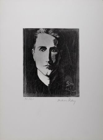 Офорт И Аквитанта Ray - Cela Vit (Portrait of Marcel Duchamp), 1971 - Hand-signed & numbered