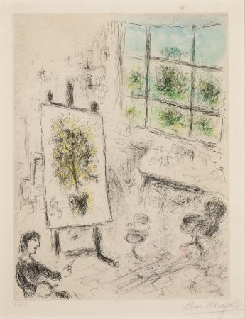 Офорт И Аквитанта Chagall - Celui qui dit les choses sans rien dire