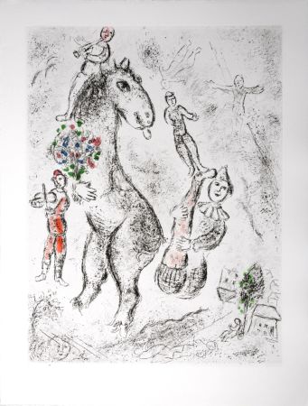 Офорт И Аквитанта Chagall - Celui qui dit les choses sans rien dire, 1976 - IV