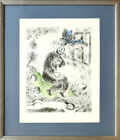 Офорт И Аквитанта Chagall - Celui qui dit les choses sans rien dire, Planche XII