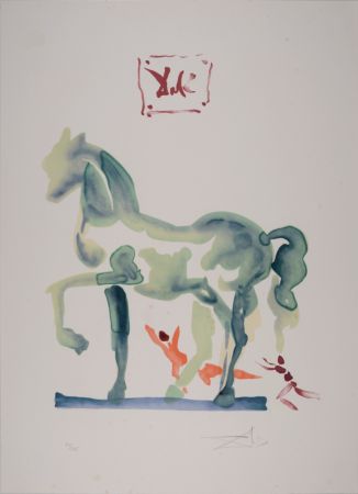 Литография Dali - C'est là que l'amour se plut à livrer bataille..., from Ovide L'art D'aimer - Hand-signed - Large size