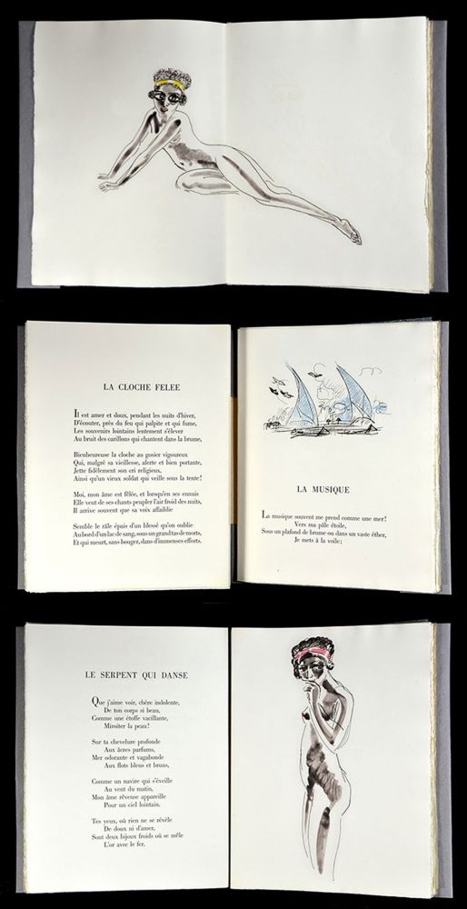 Иллюстрированная Книга Van Dongen - Ch. Baudelaire : LES FLEURS DU MAL. Gravures originales (1968)