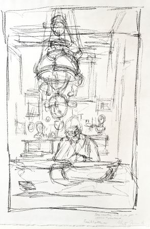 Литография Giacometti - Chandelier (La Suspension)