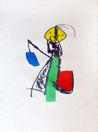 Гравюра Miró - Chanteur des rues