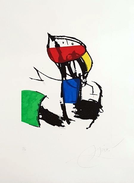 Гравюра Miró - Chanteurs des rues