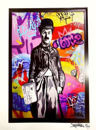 Цифровой Эстамп Fat - Charlie Chaplin II Print